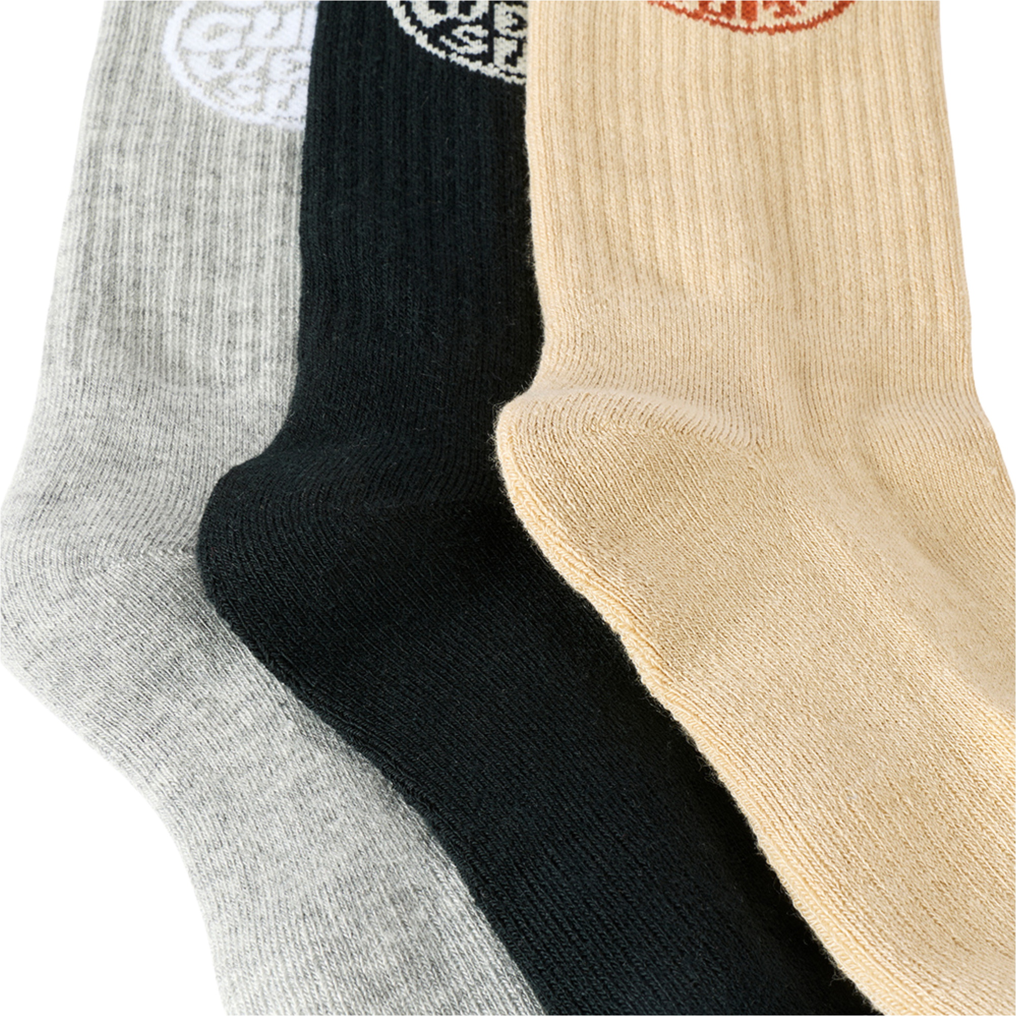 2026 Rip Curl Mens Wetty Crew Sock 3 Pack 009MSO - Khaki Sand